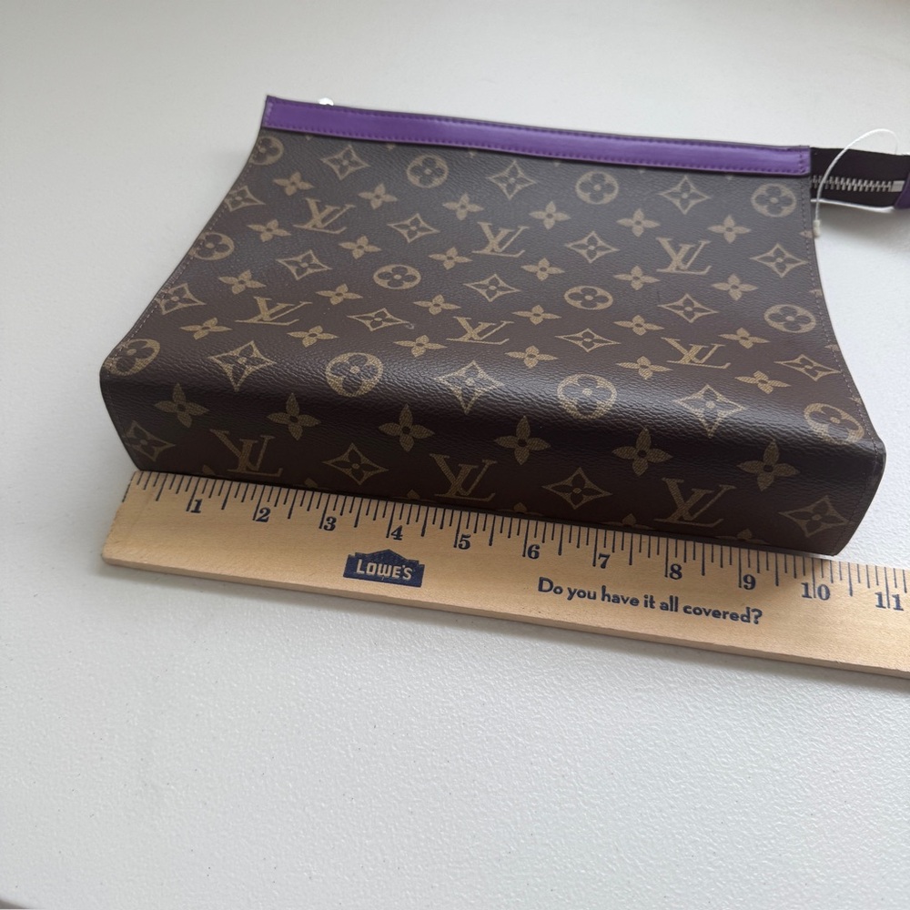 Brown and purple clutch , new in box - Picture 4 of 6